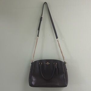 Coach leather tote bag, NEW CONDITION . Red wine color. Love this bag !